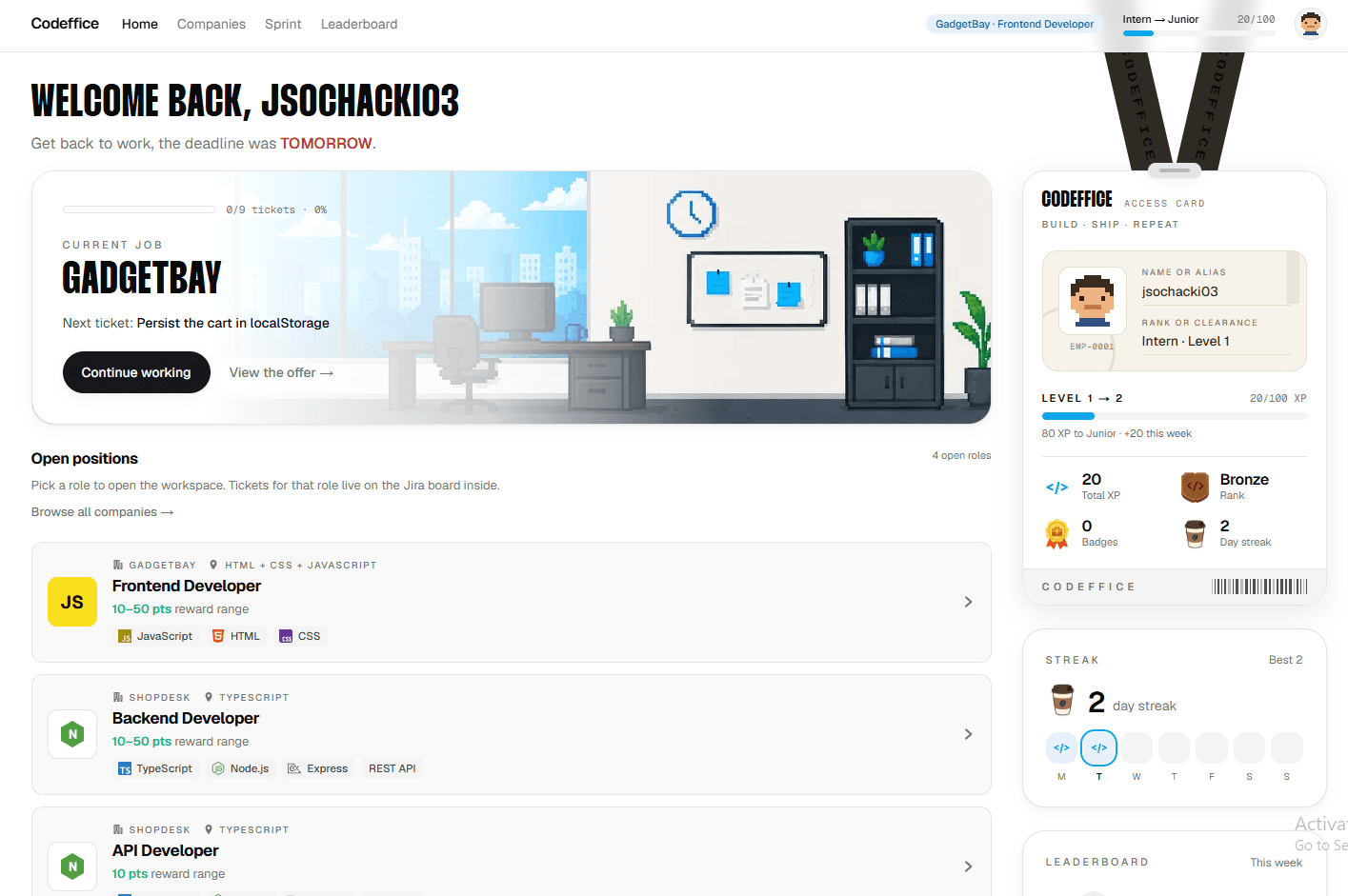 Codeffice product preview